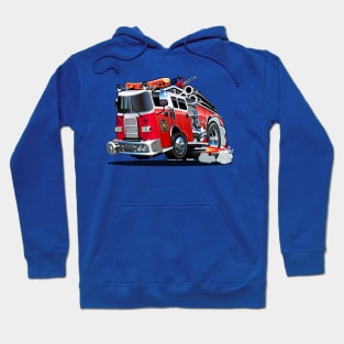 Cartoon firetruck Hoodie